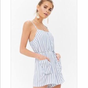 Striped Cami Romper